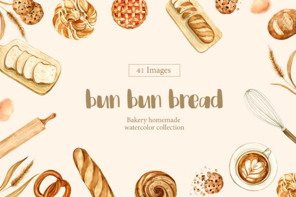 Bakery Homemade Watercolor Collection
