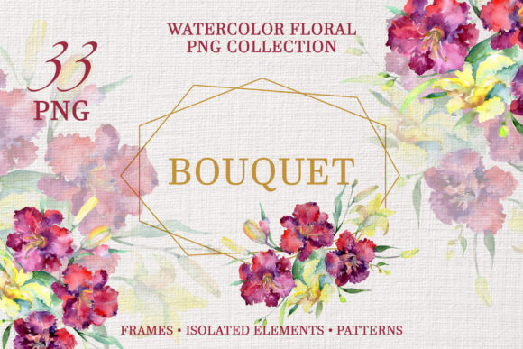 Bouquet Pure Heart Watercolor
