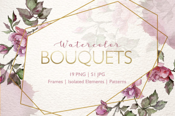Bouquets Watercolor Illustrations