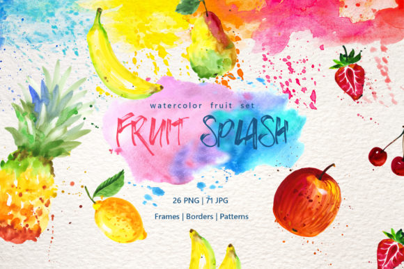 Watercolor Fruits Set Review